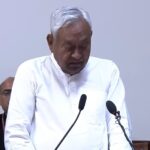 Nitish Kumar taking oath Rajya Sabha MP