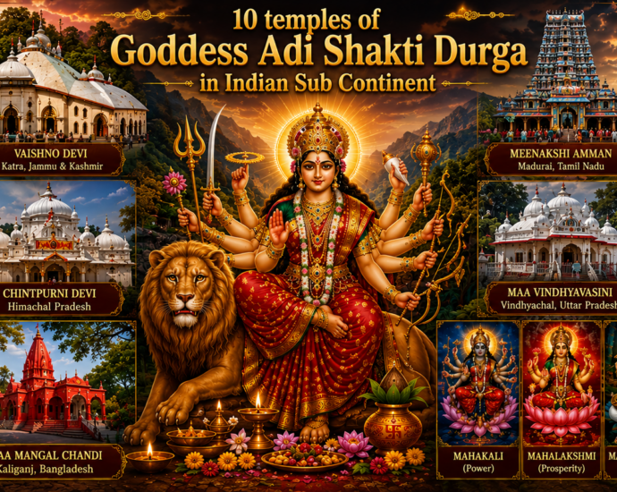 10 temples of Goddess Adi Shakti Durga in India