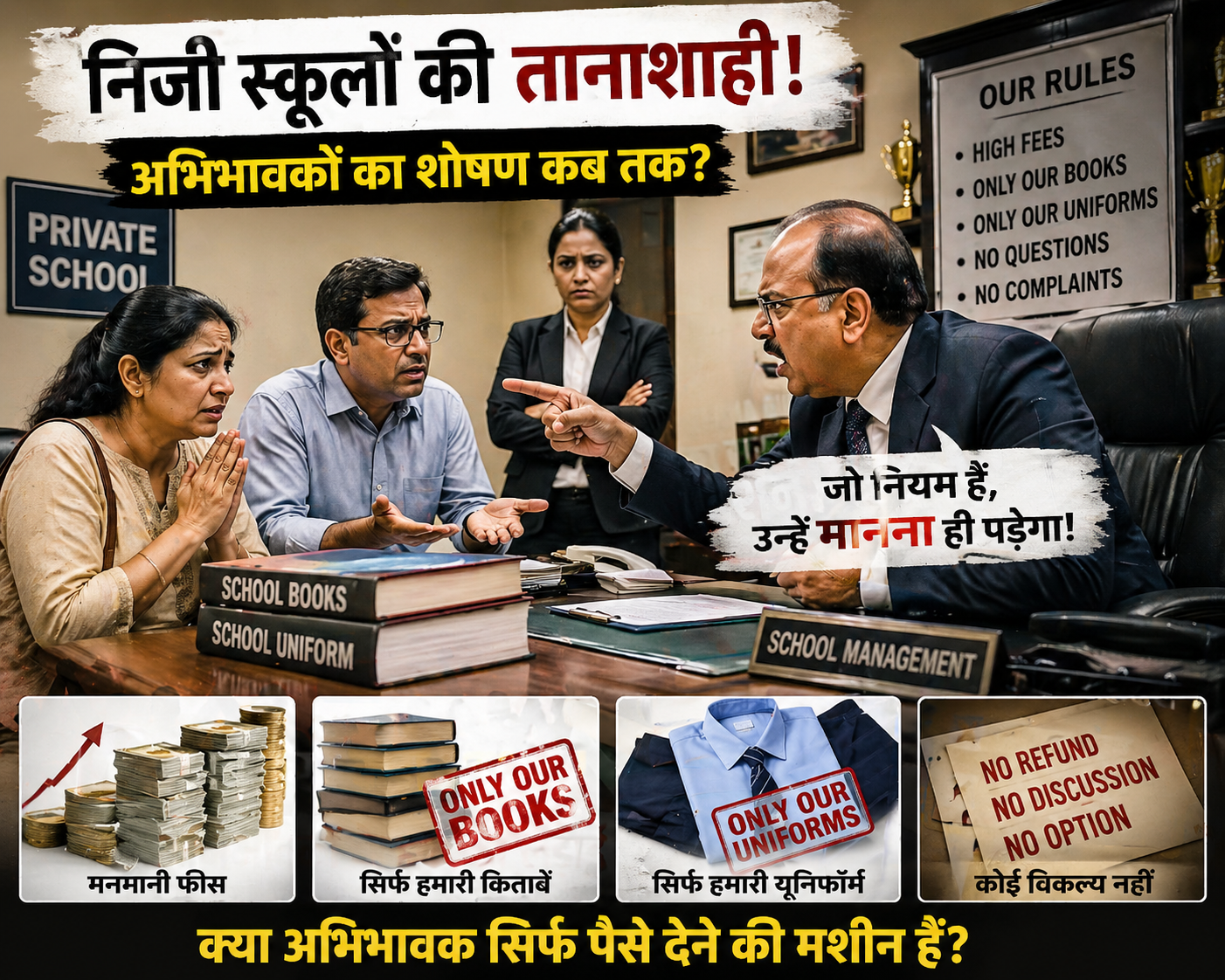 स्कूलों की तानाशाही!